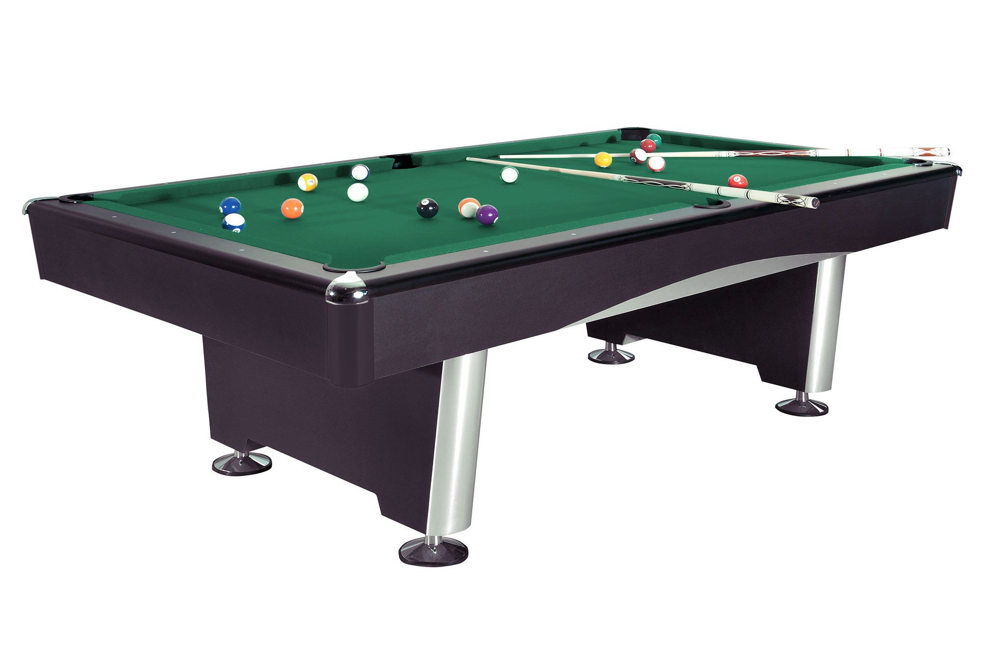 7ft black triumph billiard