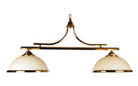 Brass lights with opales domes