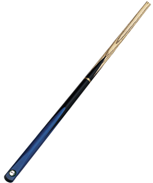 "Black Butt" Cue Craft cue with 4 blue flames - 9mm