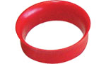 BELL-SHAPED PLASTIC RED RING � �2,2 IN