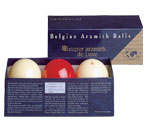 LUXURIOUS SUPER ARAMITH FRENCH BILLIARD BALL SET - � 2,4 IN