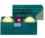 TRADITIONAL SUPER ARAMITH FRENCH BILLIARD BALL SET - � 2,4 IN