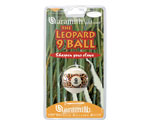 No 8 Leopard Aramith Us ball � blister packed � � 2.2 in