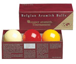 SUPER TOURNAMENT FRENCH BILLIARD BALL SET - � 2,4 IN