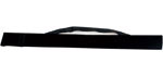 2,7 ft black suedette case with a shoulder strap