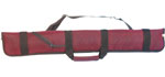 soft maroon suedette case with a shoulder strap 1 butt / 2 shaft
