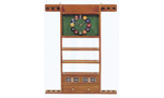 PORTE QUEUES 6 QUEUES COMPTEUR/HORLOGE