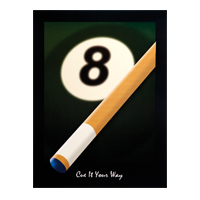 "Cue it your way" poster