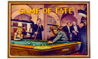 ''GAME OF FATE'' EMBOSSED WOOD BOARD