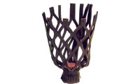 BROWN LEATHER POCKET NET