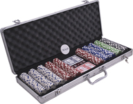 Malette de poker en aluminium