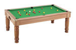 6 ft walnut SALOON ENGLISH POOL / DINNER TABLE MIX