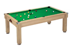 BILLARD SALOON 7FT NOYER DRAP ROUGE