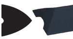 BLACK TRIANGULAR CUSHION � BAR BILLIARDS � 0,55 IN � 1 YD = 146,