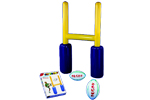 Jeu de rugby gonflable