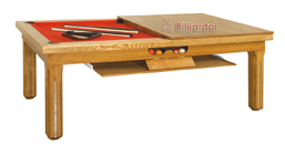 Newlyn option plateau-table bois + rangement des plateaux