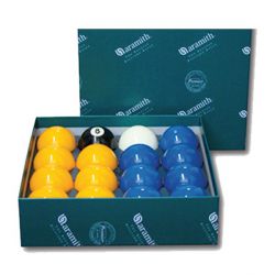 Billes ARAMITH Pool Casino Ø 57.2 mm - bleu et jaune