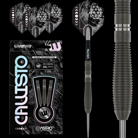 Fléchettes acier Winmau Callisto 90% tgs