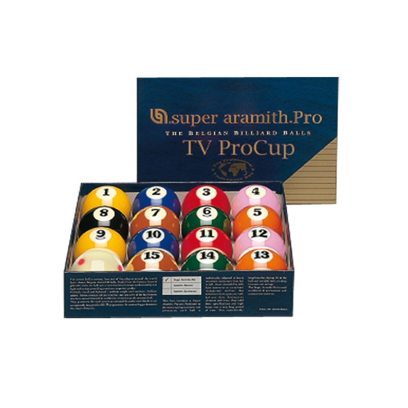Amazon.com : Aramith Super Pro-Cup TV Billiard Pool Ball Set