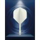 Ailettes Fusion Flight & Shaft Solid White SHORT