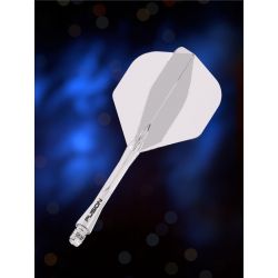 Ailettes Fusion Flight & Shaft Solid Clear MEDIUM