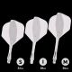 Ailettes Fusion Flight & Shaft Solid Clear MEDIUM