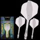Ailettes Fusion Flight & Shaft Solid Clear MEDIUM