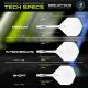 Ailettes Fusion Flight & Shaft Solid Clear MEDIUM