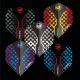 Lot 5 x J/AIL Winmau Prism Zeta