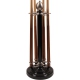 Black stainless steel Cue-holder 6 cue