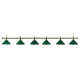 Green brass Pool 6/L Lights