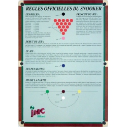 Règle de jeu "Snooker"