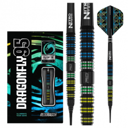 Fléchettes soft RED DRAGON DRAGONFLY BLACK 95%