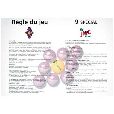 Règle de jeu "9 spécial"