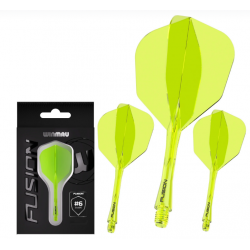 Ailettes Fusion Flight & Shaft Yellow Short