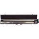 Hard black leather case 2 parts