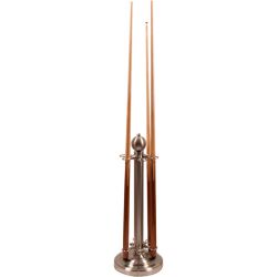 Black stainless steel Cue-holder 6 cue