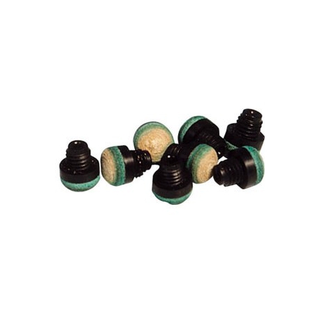 Lot de 10 embouts de queue de billard de 12mm en plastique et cuir