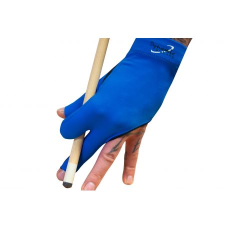 Gant billard premium 3 doigts bleu