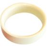 Anneau plastique droit - blanc