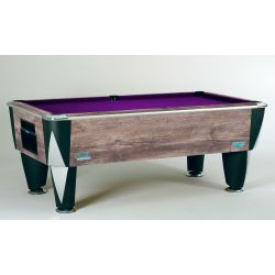 black marbled ATLANTIC ENGLISH POOL TABLE with coin system