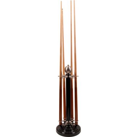 Black stainless steel Cue-holder 6 cue