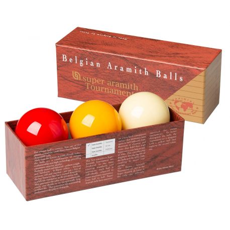 SUPER TOURNAMENT FRENCH BILLIARD BALL SET - Ø 2,4 IN