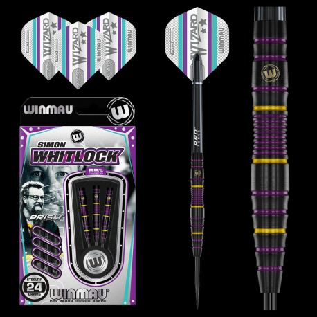 Fléchettes acier Winmau Simon Whitlock 85% tgs