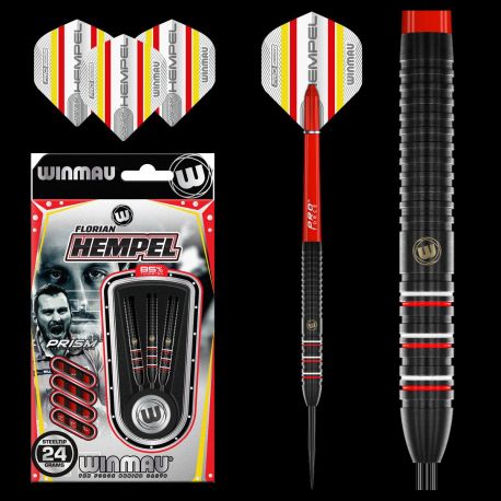 Set De 3 Fléchettes En Laiton Winmau Apocalypse 19g - Avec Arbres Et Vols Prism Alpha - Pointe Protectrice Aluminium