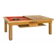 Newlyn option plateau-table bois + rangement des plateaux